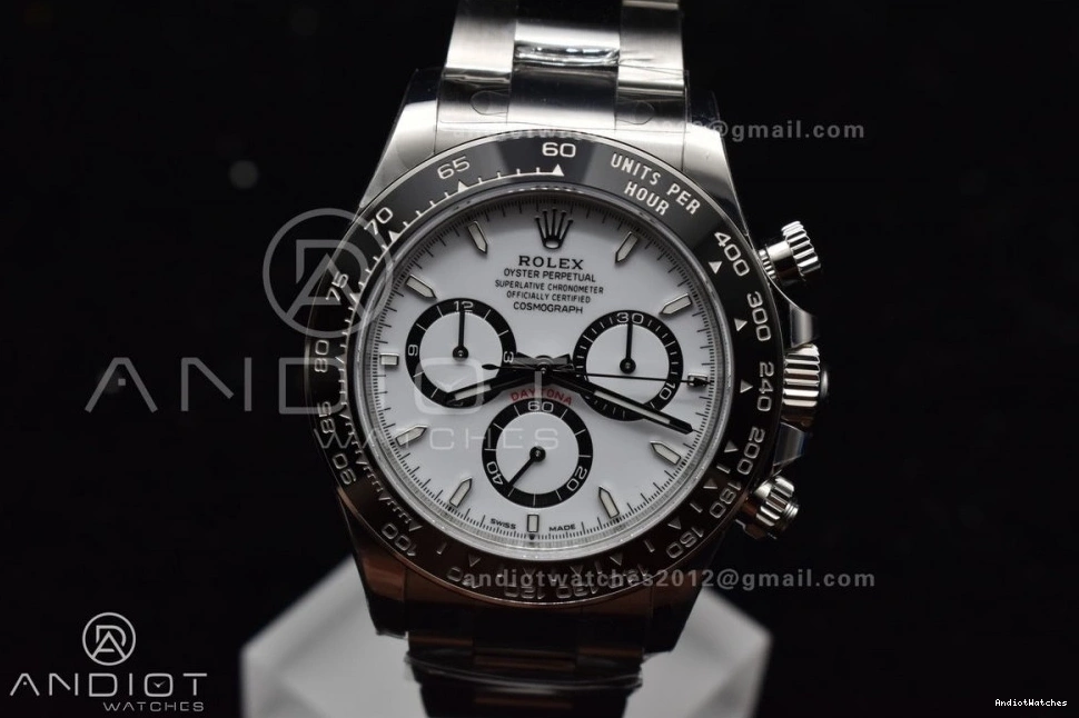 Steel FreshLook 1054 126500 SL4801 Daytona VS Factory Rolex Movement SBF 1:1 904L White Dial In 1115